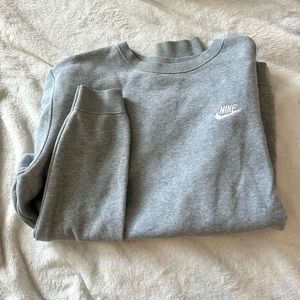 Gray Nike sweatshirt